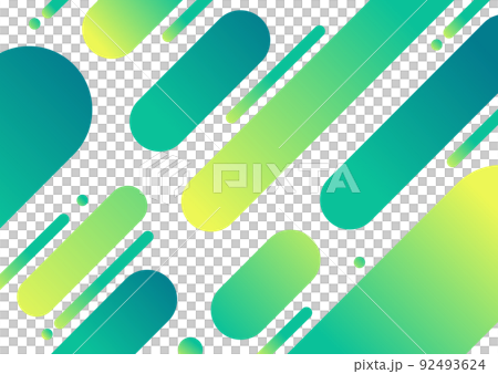 Green geometric pattern background material 92493624