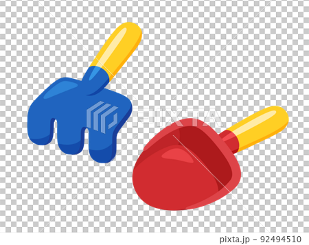砂場遊びのおもちゃのイラスト 砂場遊びのおもちゃのイラスト 92494510