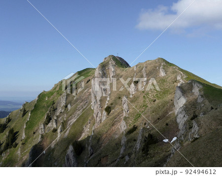 Summit cross of Rindalphorn mountain, Bavaria, Germany Summit cross of Rindalphorn mountain, Bavaria, Germany 92494612