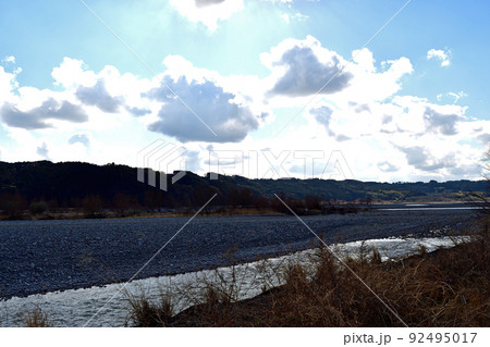 【静岡県島田市】大井川 蓬莱橋付近 【静岡県島田市】大井川 蓬莱橋付近 92495017