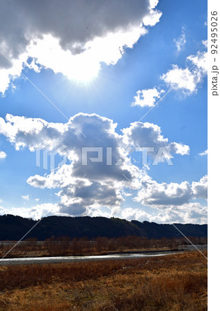 【静岡県島田市】大井川 蓬莱橋付近 92495026