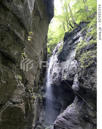 Canyon Partnachklamm in Bavaria, Germany 92495354