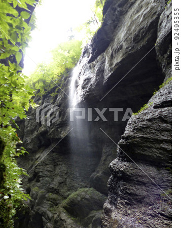 Canyon Partnachklamm in Bavaria, Germany 92495355
