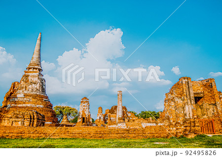 Ayutthaya Historical Park UNESCO world heritage site Thailand historical travel 92495826