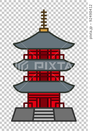 三重塔的插圖 92498412