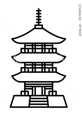 三重塔のアイコン 92498413