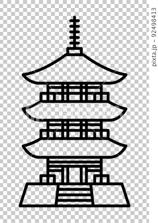 三重塔のアイコン 92498413