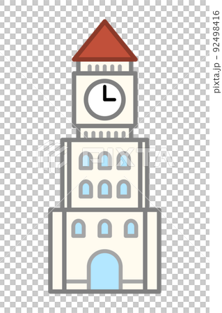 時計塔のイラスト 時計塔のイラスト 92498416