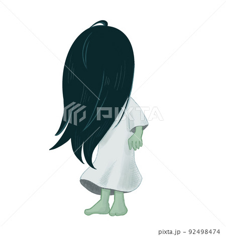髪の長いおばけのイラスト 92498474