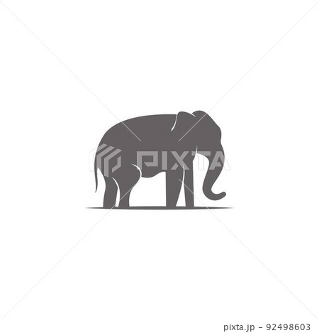 Elephant icon logo design illustration 92498603