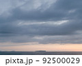 福間海岸沿いの夕焼け 92500029