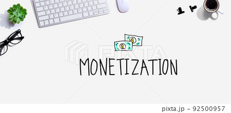 Monetization with a computer keyboard Monetization with a computer keyboard 92500957