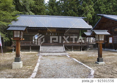 森城址・仁科神社（もりじょうし・にしなじんじゃ）長野県大町市 92501556