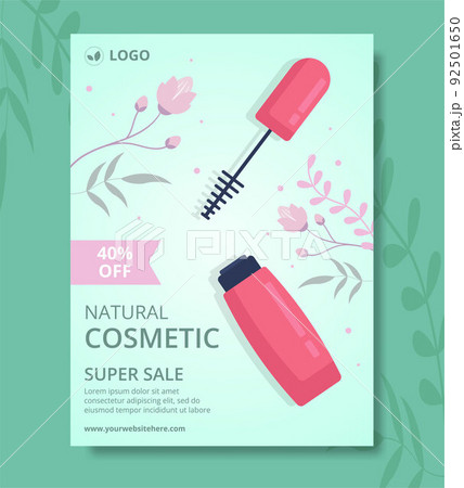 Makeup Cosmetics Collection Poster Template Cartoon Background Illustration Makeup Cosmetics Collection Poster Template Cartoon Background Illustration 92501650