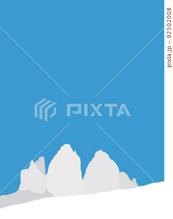 トレ・チーメ・ディ・ラヴァレード　tre　cime　di　lavaredo　ドロミーティ　イタリア 92502008