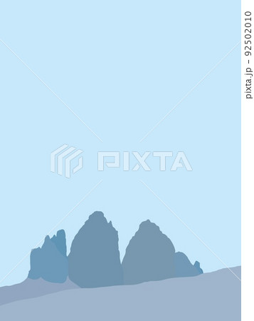 トレ・チーメ・ディ・ラヴァレード　tre　cime　di　lavaredo　ドロミーティ　イタリア 92502010