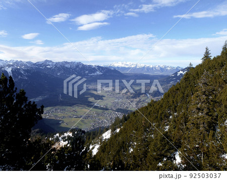 Winter hiking tour to Hoher Frassen mountain, Raggal, Austria 92503037