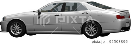 メーカーの使用許可不要のオリジナル自動車切抜き画像イラスト 92503396