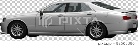 メーカーの使用許可不要のオリジナル自動車切抜き画像イラスト 92503396