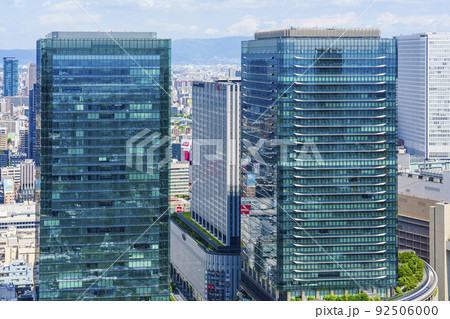大阪中心街 梅田 都市風景【梅田スカイビルより】 大阪中心街 梅田 都市風景【梅田スカイビルより】 92506000