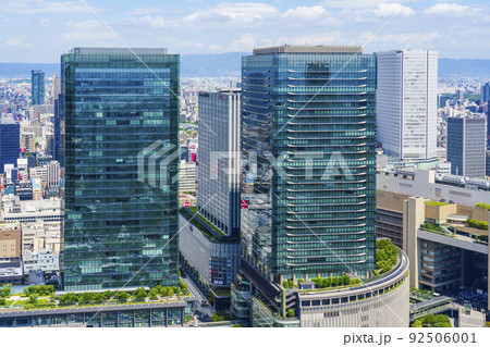大阪中心街 梅田 都市風景【梅田スカイビルより】 大阪中心街 梅田 都市風景【梅田スカイビルより】 92506001
