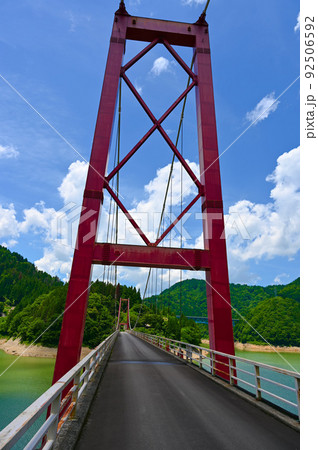 深瀬大橋 手取川ダム湖 白山市 深瀬大橋 手取川ダム湖 白山市 92506592