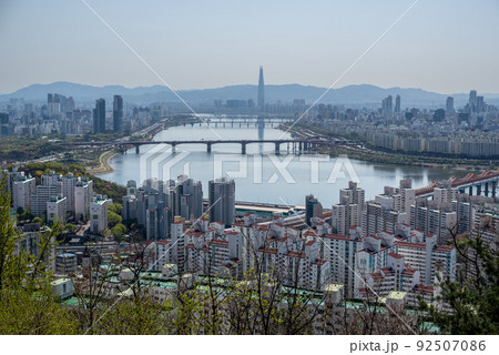 Panoramic cityscape of Seoul, capital of South Korea Panoramic cityscape of Seoul, capital of South Korea 92507086