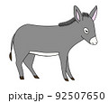 かわいいロバのイラスト 92507650