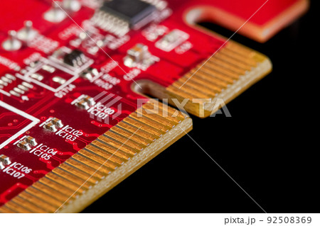 Close-up of a part of Computer graphics card 92508369