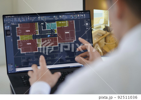 CAD操作　作図　製図　図面　提案　リノベーション 92511036
