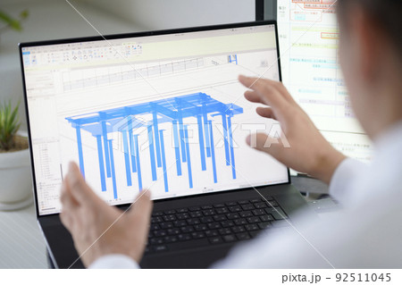 三次元CAD 立体的 3DCG 建築設計 構造 杭基礎 三次元CAD 立体的 3DCG 建築設計 構造 杭基礎 92511045