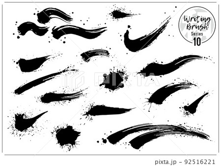 波、筆、毛筆、ブラシのセット 92516221