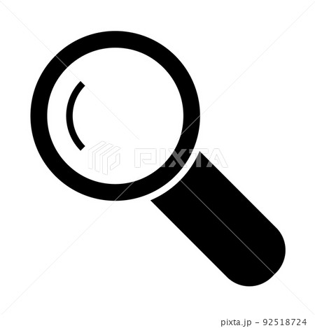 Illustration Vector Graphic of Magnifying Icon Illustration Vector Graphic of Magnifying Icon 92518724