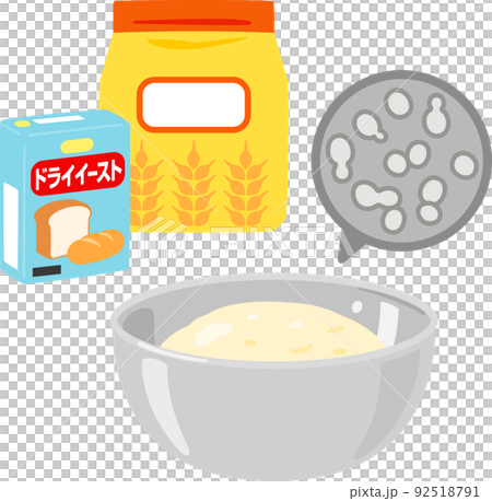 發酵麵包麵團和酵母的圖像 92518791