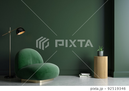 Modern style conceptual interior room 3d illustration 92519346