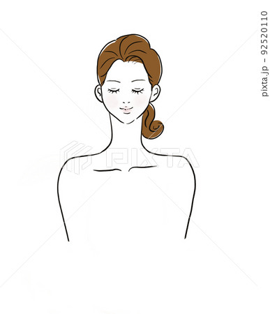 微笑む女性 92520110