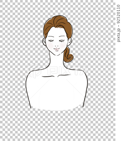 微笑む女性 92520110