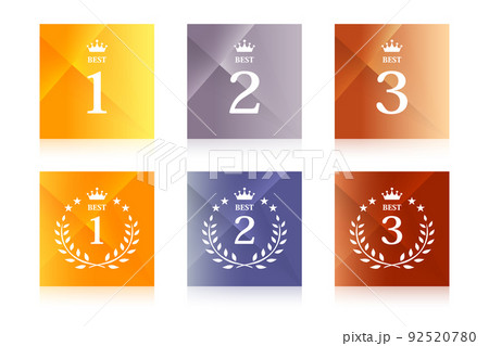 ランキング受賞アワード大賞の正方形、四角形エンブレムのベクターアイコンイラスト背景素材 ランキング受賞アワード大賞の正方形、四角形エンブレムのベクターアイコンイラスト背景素材 92520780