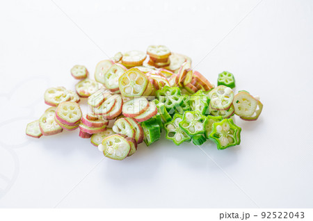夏野菜 オクラのスライス 夏野菜 オクラのスライス 92522043