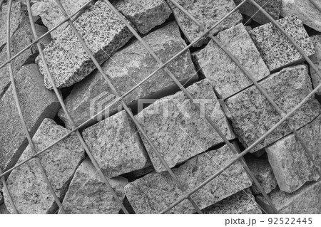 Stone decorations grid grey lattice mesh decor and design urban architecture wall texture background exterior 92522445