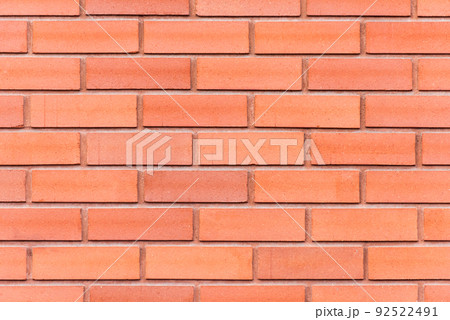 Red brick wall abstract background texture from the top to the bottom 92522491