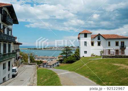 Hondarribia, Bidassoa river and Hendaye, France 92522967