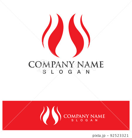 Fire Logo Template Flame Symbol Icon Vector Fire Logo Template Flame Symbol Icon Vector 92523321