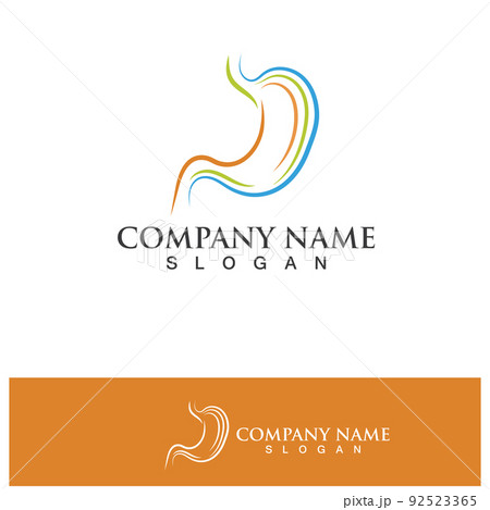 Stomach Health Logo vector illustration design - creative Gastroenterology Healthy Logo element icon, Stomach healthcare icon vector template 92523365