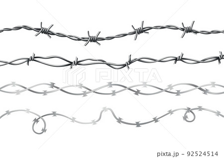 Barbed Wire Vector Premium Vector | Hand Drawings Of Set Different