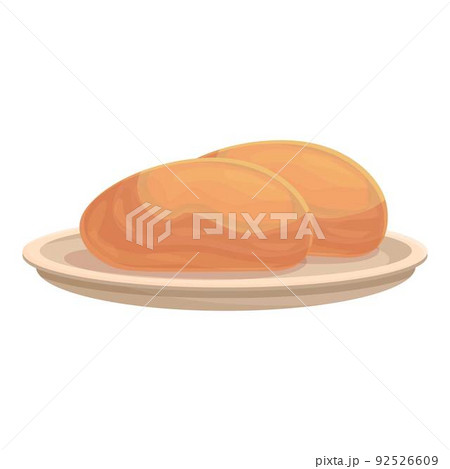 Meat food icon cartoon vector. Lisbon cuisine. People dish 92526609