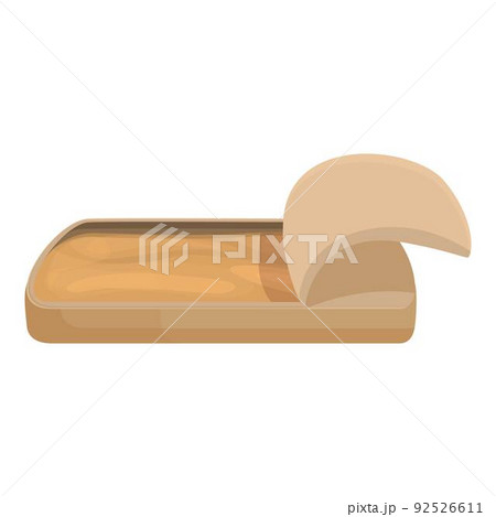 Baked food icon cartoon vector. Portugal belem. Cuisine meal 92526611