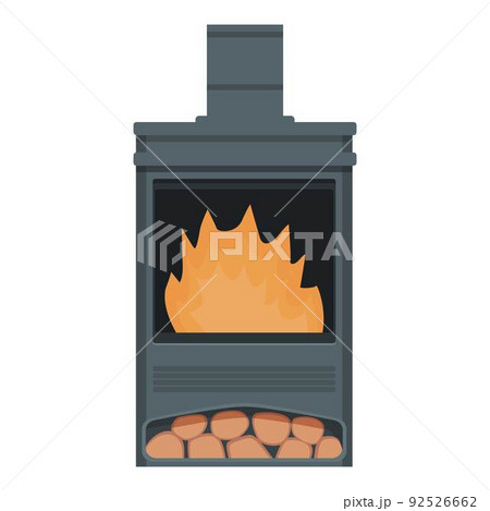oven on fire cartoon