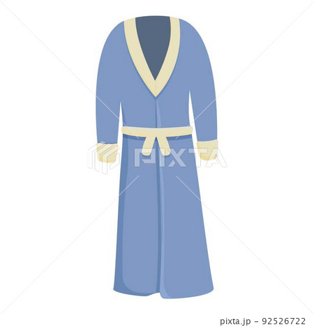 Blue robe icon cartoon vector. Fabric cloth. Bathroom hanging 92526722