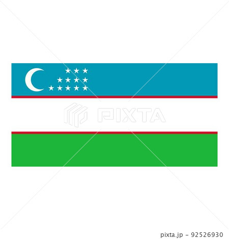 Uzbekistan icon cartoon vector. Flag map. National cover Uzbekistan icon cartoon vector. Flag map. National cover 92526930